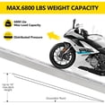 thumbnail image 2 of 6800 Lbs 72 In x15 In Folding ATV Loading Ramps 2-Pack Aluminum Trailer Ramps for Pickup Trucks Motorcycles UTVs and Tractors, 2 of 7
