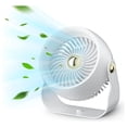 thumbnail image 1 of Ventilador recargable, batería de 6000 mAh, 4 velocidades con temporizador, genérico, 1 of 7