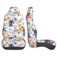 thumbnail image 3 of Pofeuu Lilies Flowers Print Automotive Car Seat Covers Flat Cloth Full Set Seat Covers,Car Seat Covers front seats for Cars Trucks and SUVs(Two packs), 3 of 7