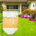 thumbnail image 3 of Wukai White Ice Cream Print Garden Flag 12.5x18 Inch Double Sided Sun-resistant Rain-resistant, Wrinkle-resistant Colorfast(Only Flag), 3 of 7