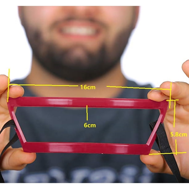 pstuiky Beard Care Red Neck Shaper Neck Back Shape Ruler Neck Trim
