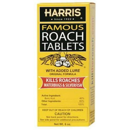 Harris 6 OZ Roach Tab Kills Roaches Harants Silverfish & More (Best Way To Kill Silverfish)