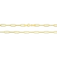 thumbnail image 4 of Floreo 10k Yellow Gold Solid Paperclip Chain Necklace, 4 of 5