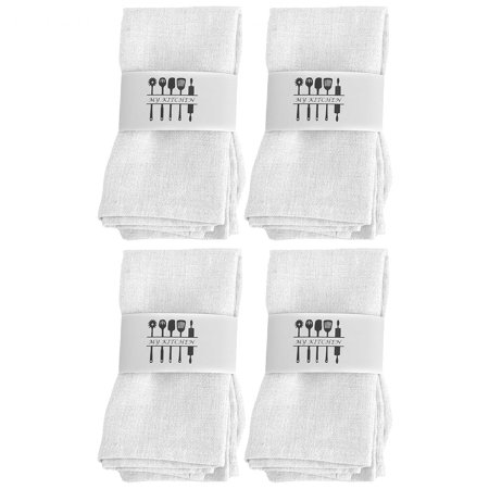 

Cotton Woven Napkins (Set Of 4 Pieces) - Home Cloth Dinner Napkins In Cotton Flax Fabric Entertaining Textiles Heat Insulation Kitchen Towel