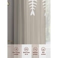 thumbnail image 6 of Fish Sheer Curtains 2 Panels Set Harmony Japanese Simple Style Beige Sheer Window Curtains Light Filtering Rod Pocket Voile Drapes for Bedroom Living Room 52"x45", 6 of 8