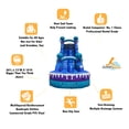 thumbnail image 4 of JumpOrange 19’ Electric Commercial Grade Water Slide with Splash Pool for Kids and Adults (with Blower), Outdoor Indoor, Wet Dry Use, Tall Inflatable, 4 of 5