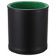 thumbnail image 1 of Fashionable dice shaker, table game, leather, dice cup, handmade, quiet shaker for parties, clubs, black leather, green, 1 of 5