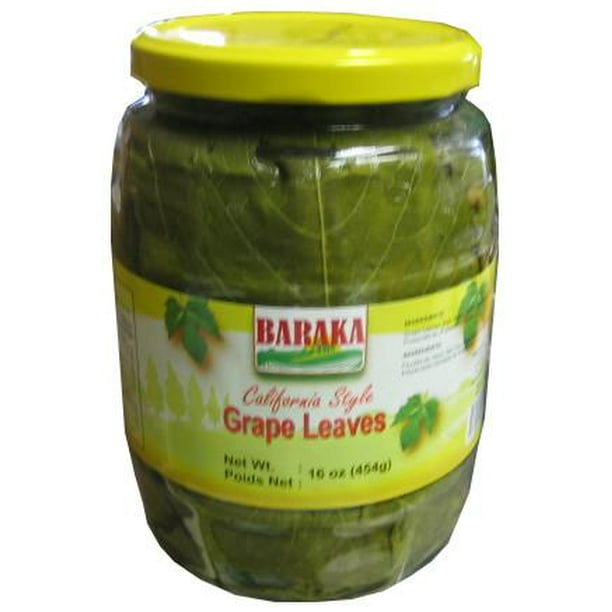 Grape Leaves Baraka 2lb Jar Dr Wt 16 Oz 454g Walmart Com Walmart Com