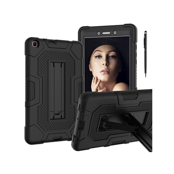 Case for Samsung Galaxy Tab A 8 inch 2019 Release SM-T290 / SM-T295 / SM-T297 with Kickstand, Heavy Duty Shockproof Protective Cover with Stylus Pen