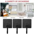 thumbnail image 4 of 6pcs Self Adhesive Hooks Heavy Duty Hooks Stainless Steel Hooks for Bathroom Kitchen Home, 4 of 4