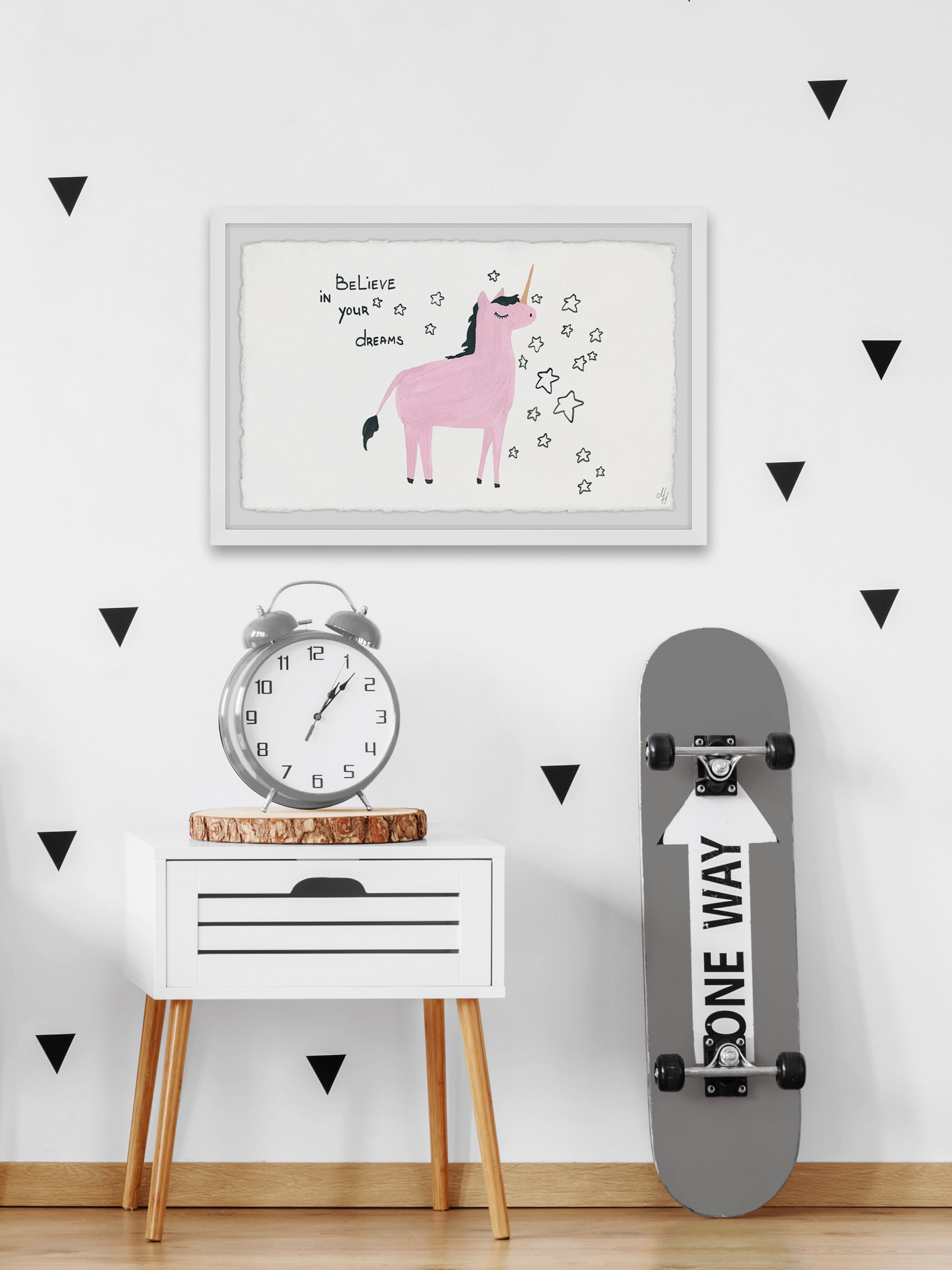 Marmont Hill Unicorn Dreams Framed Wall Art, 30.00" x 1.50"