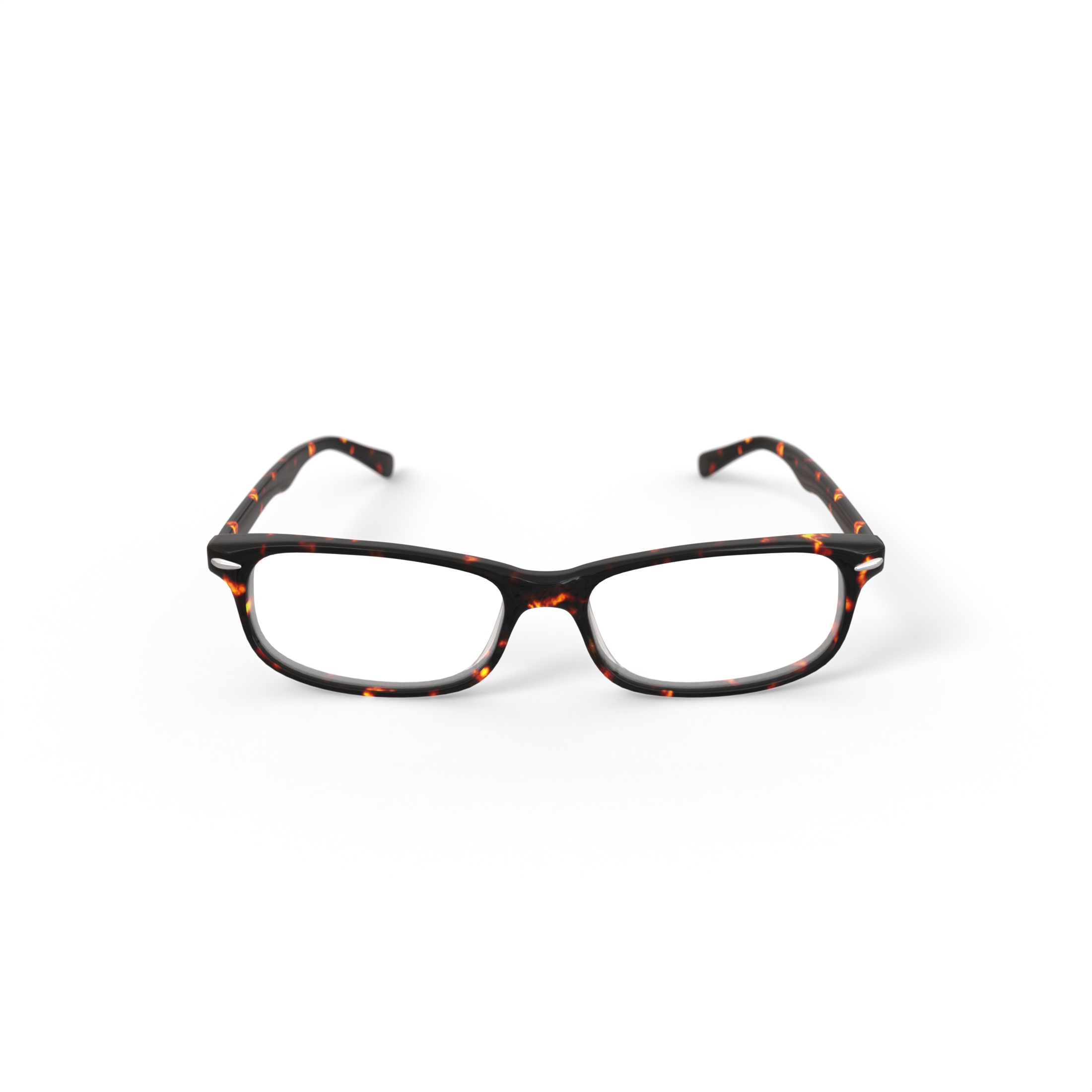 Walmart Men's FM9195 Rectangular Prescription Eyeglasses with Case, Brown Tortoise