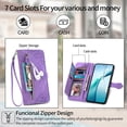 thumbnail image 3 of Funda FOXDOCK Cartera Piel Samsung Galaxy S26 Ultra – Antirrobo RFID, Antigolpes – Púrpura, 3 of 6