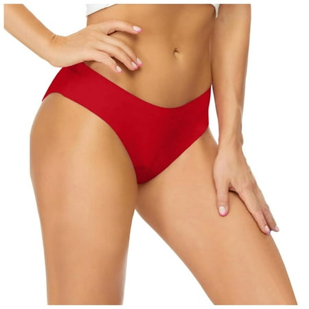 Zhden Bikini Bottoms Women s Period Swimwear Bikini Bottoms-Menstrual Leakproof Swimsuit BottomsRed M