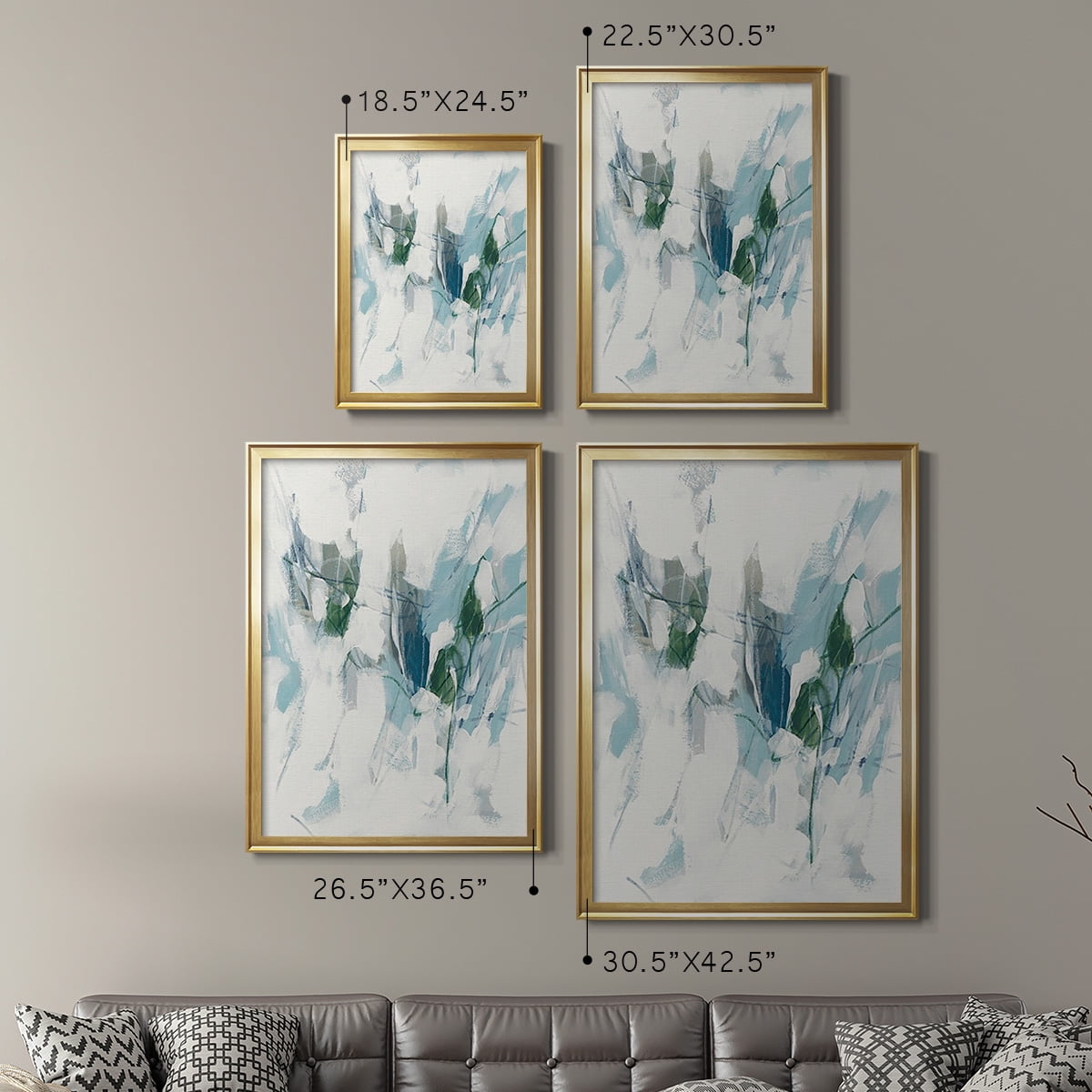 Ice Cavern I Premium Framed Print, in Gold, Black, or Silver - Ready to Hang