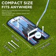 thumbnail image 2 of Espejo para poner golf KINGTOP Classic Alignment con bolsa de transporte, 2 of 9