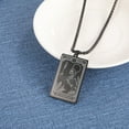 thumbnail image 2 of TEAMER Skeleton Tarot Card Necklace Stainless Steel Amulet Marigold Tarot Card Major Arcana Necklaces for Women Men, 2 of 4