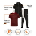 thumbnail image 5 of RBX Boys Jogger Set - Lightweight Athletic Tricot Joggers, T-Shirt and Zip Up Jacket for Boys 3 Pack, 5 of 7