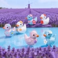 thumbnail image 4 of 12 mini patos florales de resina, figuras de pato en miniatura coloridas, lindos mini animales coleccionables para decoración de jardín de hadas, manualidades DIY, decoración de pecera, 4 of 8