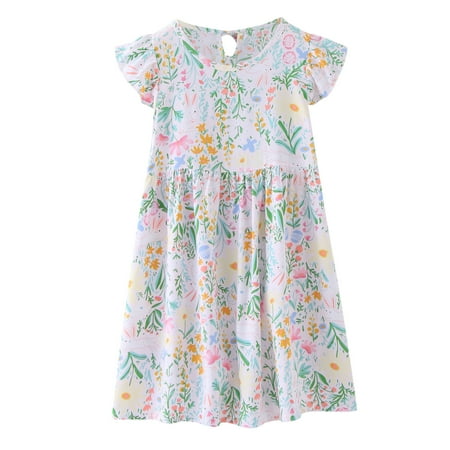 

WuLIQna Toddler Kids Baby Girls Sleeveless Lace Flower Tutu Holiday Princess Dresseses Toddler Kids Baby Girls Daisy Slip Dresses Beach Dresses Clothes