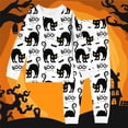 thumbnail image 3 of Kcolen Teen Halloween 2‑Piece Pajamas Set, Long Sleeve Cute Graphic T Shirt Top And Pants Comfortable Outfit Halloween Gifts for Teens, 3 of 4