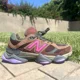 thumbnail image 1 of New Balance 9060 Men 8.5 Sneakers Shoes Rich Oak Burgundy Hi Pink, 1 of 6