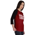 thumbnail image 2 of Inkmeso Good Vibes Only Inspirational Tshirt Tops For Women Casual Graphic Tee, 2 of 8