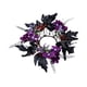 thumbnail image 3 of Corona de velas de Halloween Mornei, guirnalda de velas con flores violetas, corona pequeña de 3 pulgadas en el centro, 3 of 8
