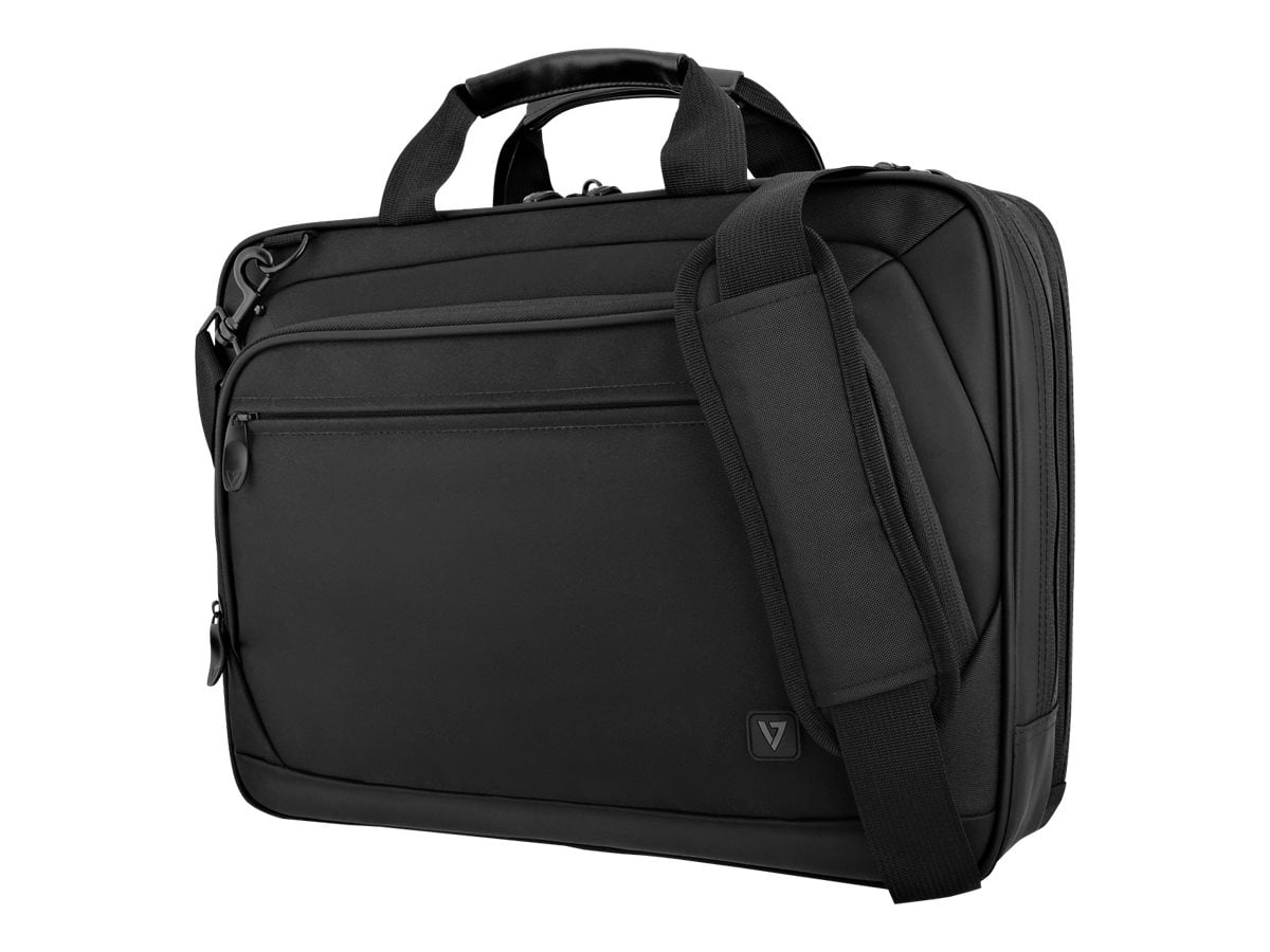 V7 15.6in Topload Case 2 Compartment Carrying Case Trolley Black ...