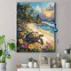 thumbnail image 4 of Qisvanset 12x16 Inch Tropical Sea Turtle Ocean Canvas Wall Art, Rainbow Palm Tree Marine Life Island Paradise Coastal Decor for Home Bedroom, 4 of 8