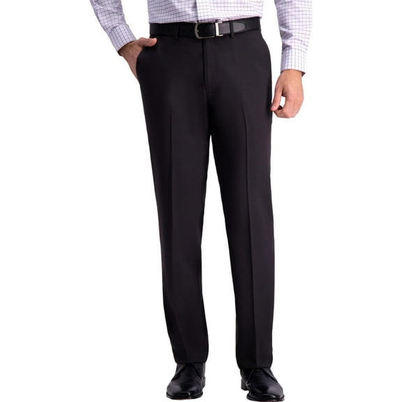 Haggar Mens Straight Fit Wrinkle Free Dress Pants
