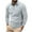 Gray_S02^5827, variant on Fabrcox Stripes Mens Long Sleeve Polo Shirts Quarter Zip Collared Basic Casual Trendy Pullover Polo Shirts,Navy L