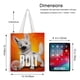 thumbnail image 5 of Perro Bolt Bolso de tela con estampado de lienzo para mujer, bolsa de compras reutilizable y estética, con cremallera interior, regalo para mujer,40*45cm., 5 of 6