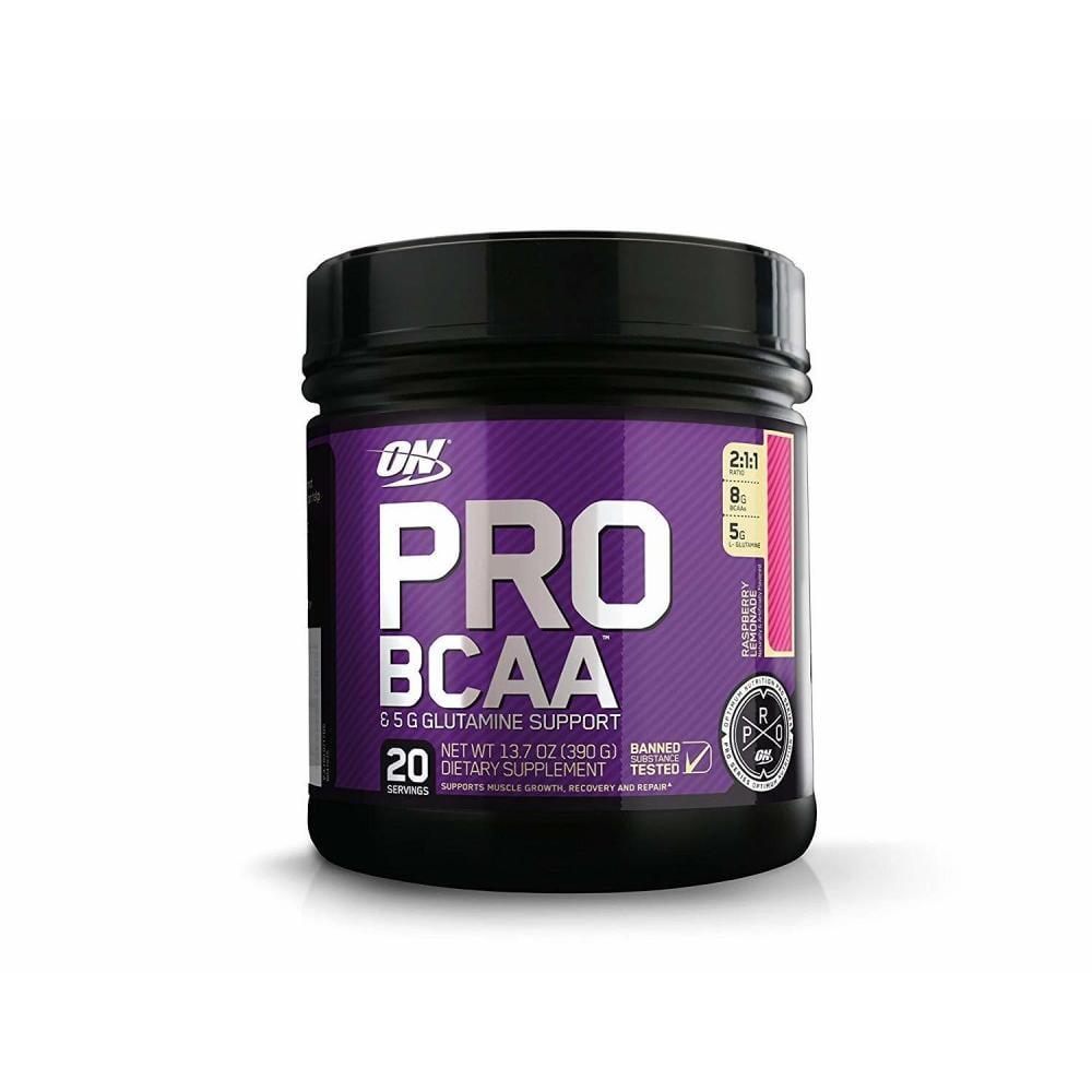 Optimum Nutrition Pro BCAA Powder, Raspberry Lemonade, 20 Servings