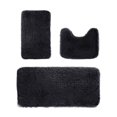 thumbnail image 5 of Bath Rugs 3 Set, Bathroom Rugs, Toilet Mats Universal Soft Comfortable Water Absorption, Bath Mats Non-Slip Thick Machine Washable, 5 of 8