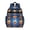 Basketball and Fire Blue Pattern, variant on Basketball and Wow White Pattern Cute School Backpack Bag for School with Padded Back and Adjustable Shoulder Straps 15.25"x11.5"x5.25"