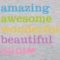 thumbnail image 3 of CafePress - Amazing Aunt - Womens Baseball Tee, 3 of 4