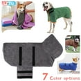 thumbnail image 1 of Crowdstage Dog Drying Coat, Super Absorbent Dog Bathrobe  Microfibre Towel Robe for Drying Dogs, Super Soft & Fast Drying Dog Bath Robe, Adjustable Collar & Waist Dog Drying Robe for Super Big Dog, 1 of 9