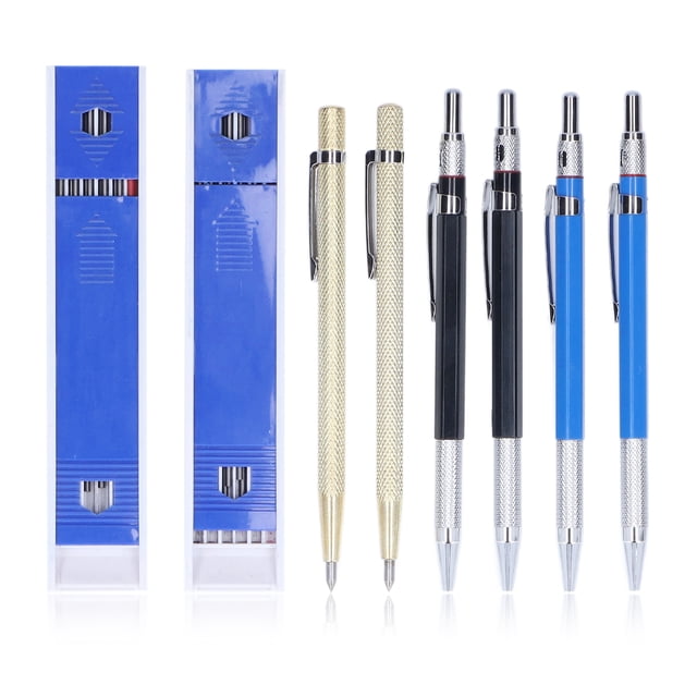 Kit de lápices de carpintero, kit de marcado de carpintero de carburo de tungsteno de plástico para construcción de arquitecto de vidrio