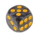 thumbnail image 4 of 50piece/set D6 Round Corner Dice 16mm For Larp Play Toy Black, 4 of 5