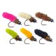 thumbnail image 3 of 6 señuelos de pesca con mosca con anzuelo, húmedos, portátiles, para exteriores, con caja de almacenamiento, cebos artificiales para crappie,, 3 of 8