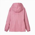thumbnail image 2 of WXFAZCVU Women's Zip Up Hooded Rain Jacket Outdoor Going Out Raincoat Windbreaker with Pockets Size 3XL, 2 of 4