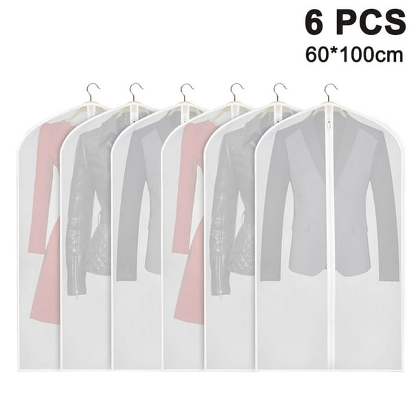 Garment Bag 6 Pieces (60x100cm) Garment Cover Suit Cover Long Term