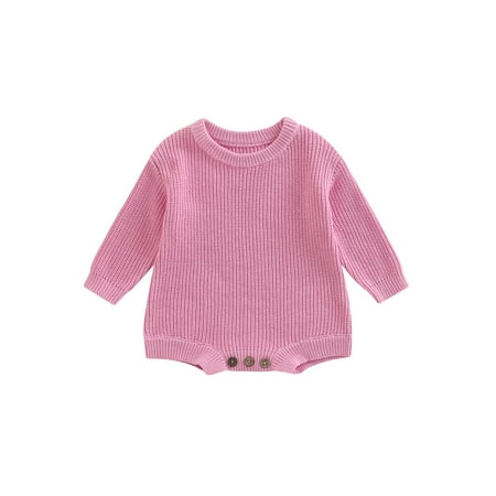 

Huakaishijie Toddler Baby Kids Girl Boy Knit Sweater Bodysuit Rompers Playsuit Sweatshirt