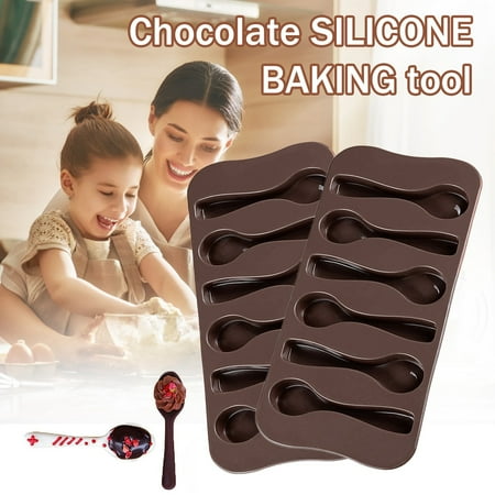 

CYMMPU Silica Gel Cake Mould Clearance Spoon Shape Sphere Silicone Mold Baking Mold for Making Chocolate Cake Jelly Multicolor