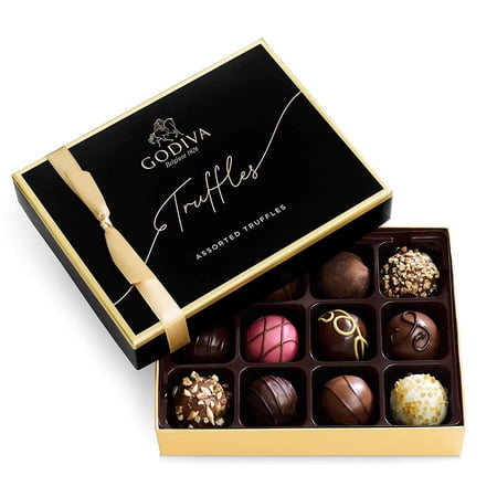 Godiva 14221 Chocolatier Signature Truffles Assorted Chocolate Gift Box  12-Ct.