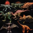 thumbnail image 3 of Dinosaurios, Juguete de dinosaurio, Juguetes de dinosaurio para niños y niñas de 4 a 12 años, Tyrannosaurus Rex Baotou Dragon Green brillar Juguete, 3 of 5