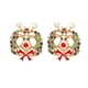 thumbnail image 2 of Pendientes de Navidad Pendientes colgantes Pendientes de diamantes de imitación Pendientes colgantes para mujer para club Compromiso Graduación Boda 42 cm x 37 cm, 2 of 8