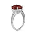 thumbnail image 2 of SZUL Women's 3.97 Carat Garnet and Diamond Ring in 14K White Gold, 2 of 3