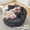 Gray, variant on KTENME Oversized 55" Corduroy Round Chaise Lounge Chair - Deep Seat Circle Sofa with Cup Holders - Large Comfy Cloud Sleeper for Living Room or Bedroom - No Assembly Needed - Corduroy | Black